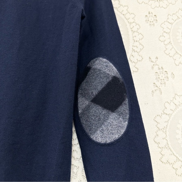 Burberry Merino Wool Elbow Patch Crewneck Sweater - Picture 11 of 16